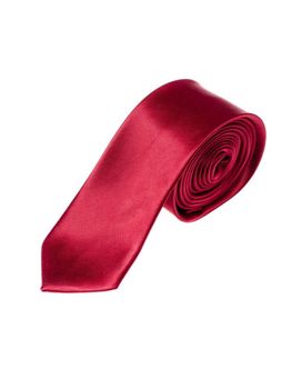 Bordová úzka pánska elegantná kravata Bolf K001