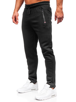 Čierne pánske teplákové jogger nohavice Bolf JX6209