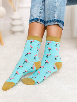 Modré dámske ponožky Bolf WQ7634-3
