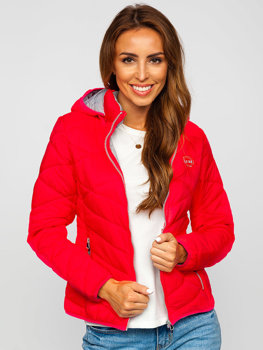 Ružová dámska zimná bunda Bolf AB027