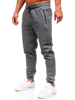 Sivé pánske teplákové nohavice nadmernej veľkosti Bolf JX6215