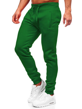 Zelené pánske teplákové jogger nohavice Bolf XW01-A