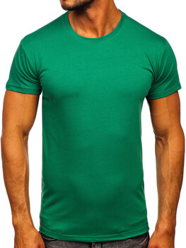 Zelené pánske tričko bez potlače Bolf 2005-101