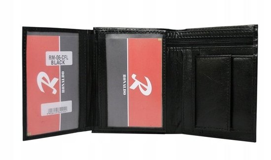 Čierna pánska kožená  peňaženka 612