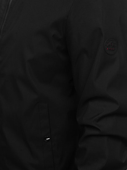 Čierna pánska prechodná bunda Bolf 7342