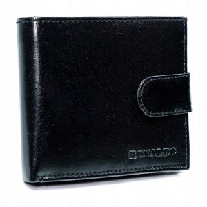 Čierna pánska kožená peňaženka 4588