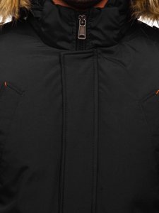Čierna pánska zimná bunda Bolf 1770