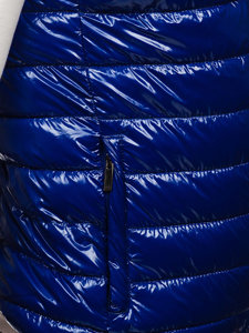 Modrá pánska prešívaná vesta Bolf R0109A