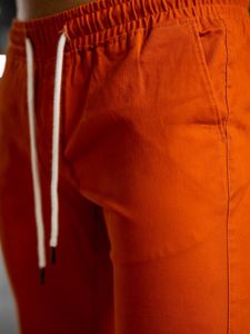 Oranžové pánske jogger nohavice Bolf 1145