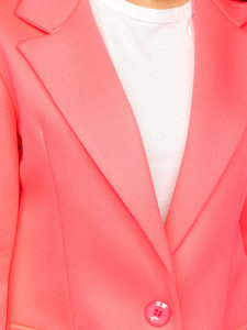 Ružový dámský krátký kabát Bolf 20672