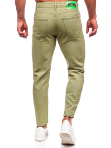 Zelené pánske látkové nohavice Bolf GT