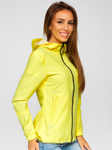 Žltá dámska športová prechodná bunda Bolf HH036